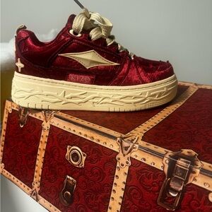 Men's Red Athletic Shoes